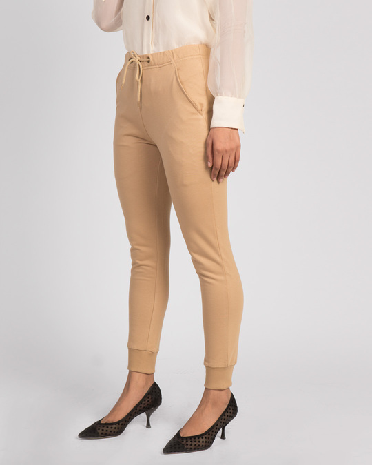 beige jogger set womens