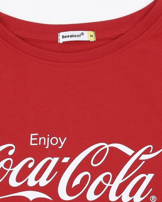 Buy Enjoy Coca-Cola Round Neck Vest for Men red Online at Bewakoof