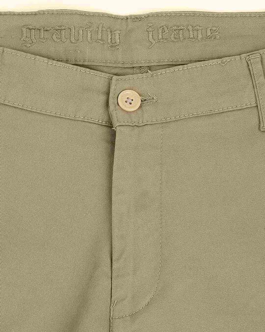 Figo Sage Green Men's Chinos Shorts
