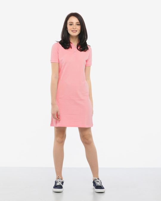 Buy Fiji Pink Polo Dress Women's Pique Polo Dress Online India ...