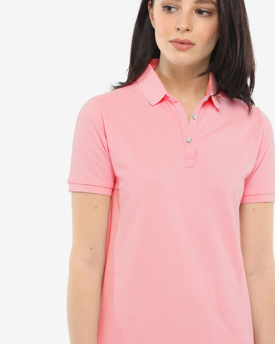 girls pink polo dress