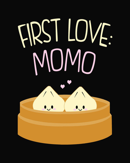 Buy First Love- MOMO Printed Half Sleeve Boyfriend T-Shirt For Women