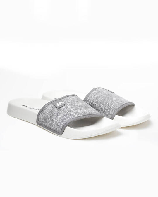 Buy Men s Grey and White All Natural Bamboo Drift Sliders Online