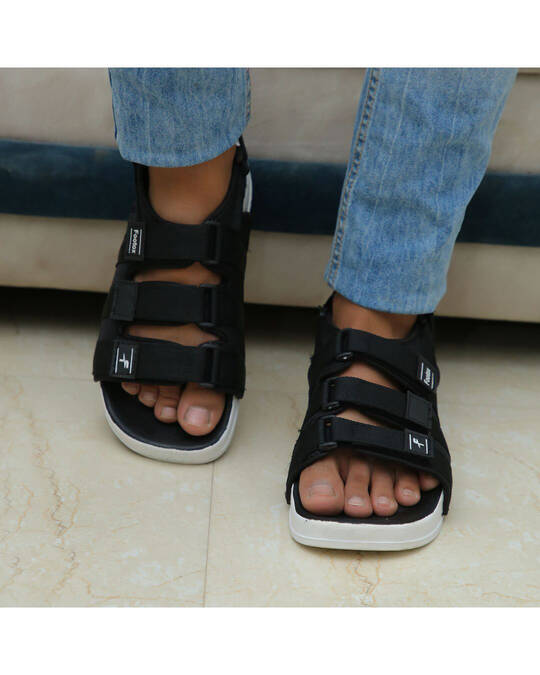 Shop Black Comfort Sandals For Men