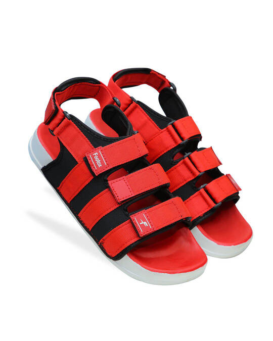 Shop Red Comfort Sandals For Men-Front