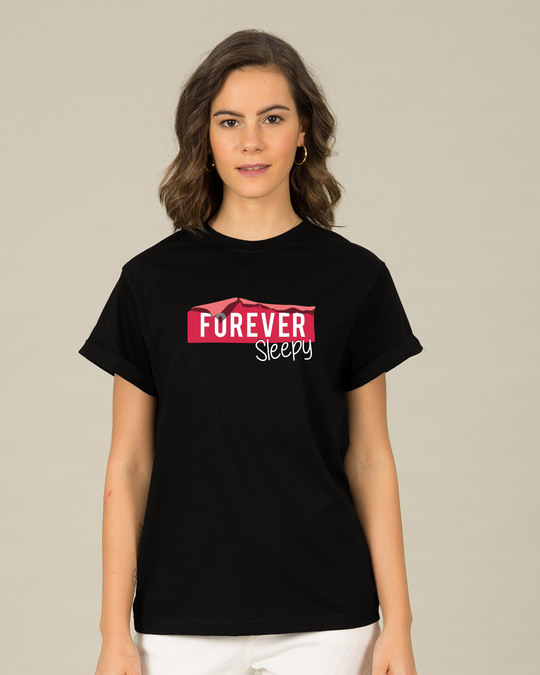Shop Forever Sleepy Boyfriend T-Shirt-Front