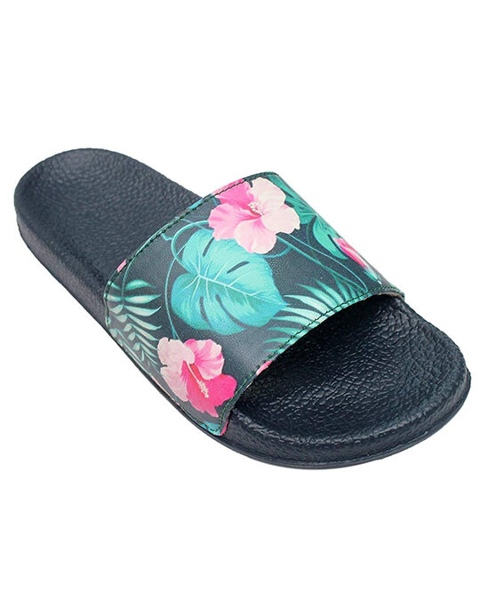 Shop Womens Floral Printed Slippers-Full