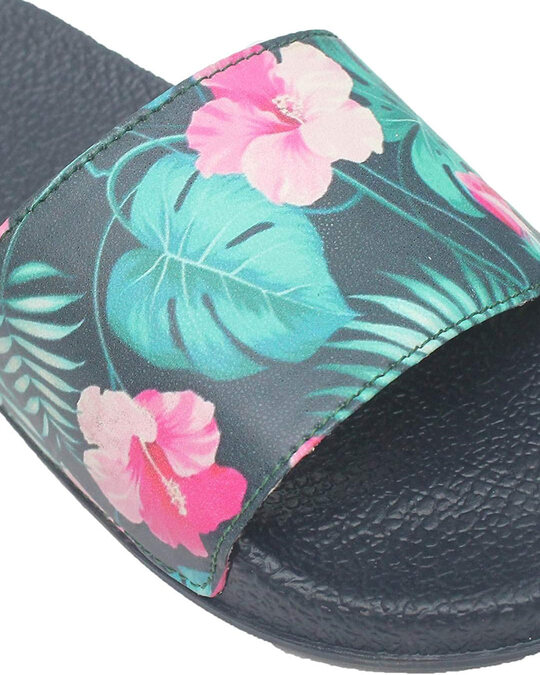 Shop Womens Floral Printed Slippers