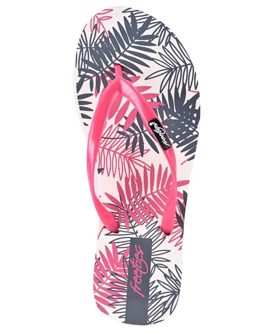 Shop Fernswhite/Pink Flipflops For Womens