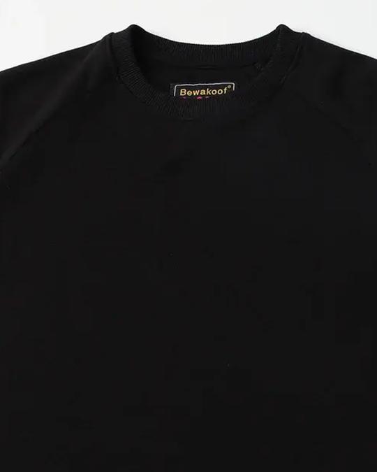 Shop Women's Printed Black Sweatshirt