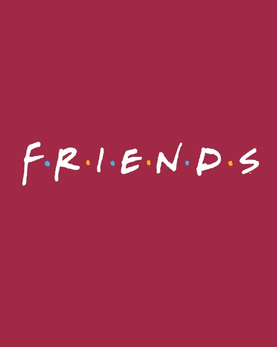 Shop Burgundy Friends Logo (FRL) Sweatshirt-Full