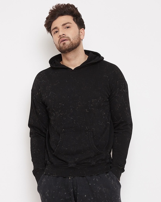 Shop Acid Drop Shoulder Hooded Sweatshirt-Full