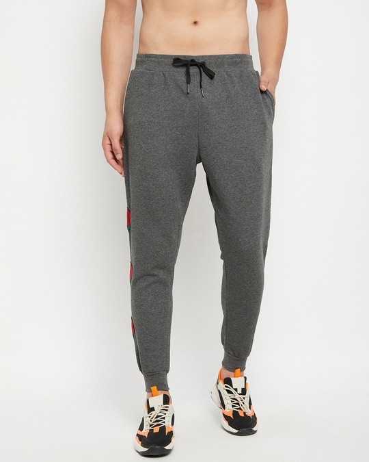 Buy Fugazee Men's Black Tapered Fit Track Pants Online at Bewakoof