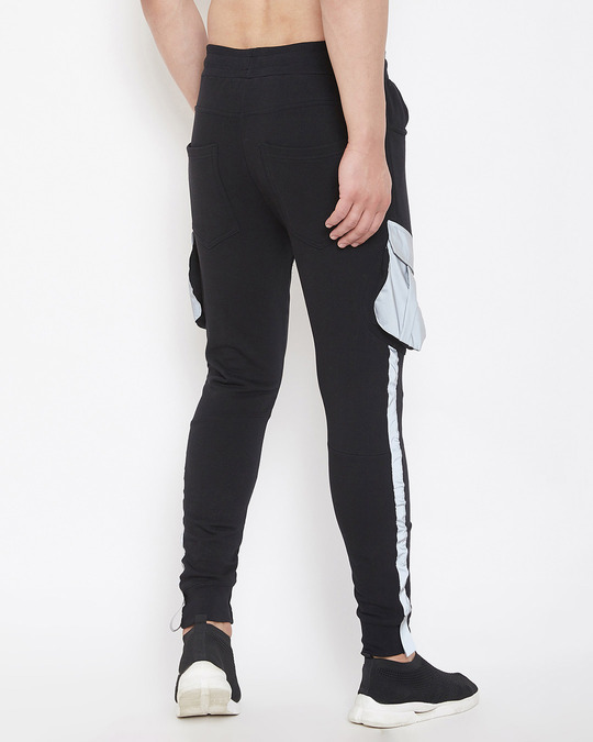 reflective cargo joggers