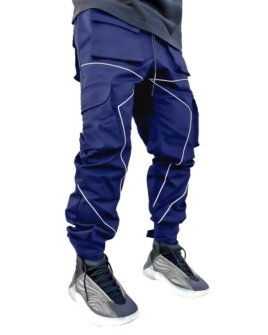 Shop Men's Blue Tapered Fit Track Pant