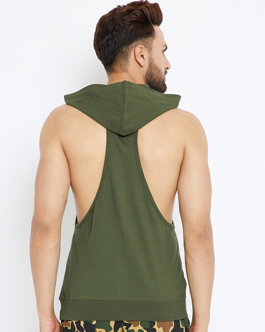 Shop Olive Stringer Vest-Full