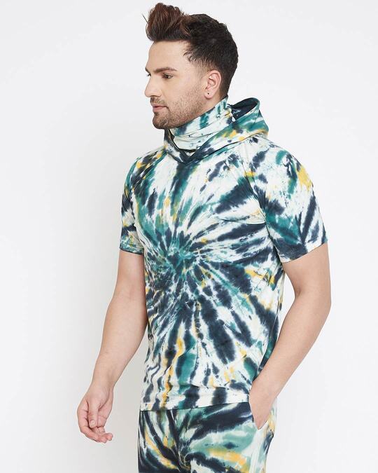 olive tie dye shirt