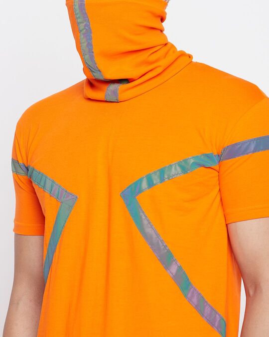 Shop Men's Orange Slim Fit T-shirt-Full