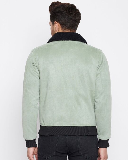 Shop Men's Green Slim Fit  Jacket-Design