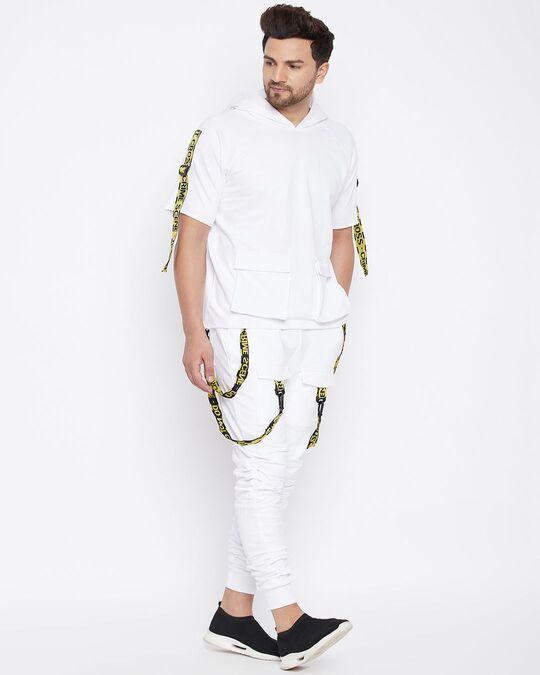 Shop Men's White Regular Fit Sweatshirt & Jogger Set