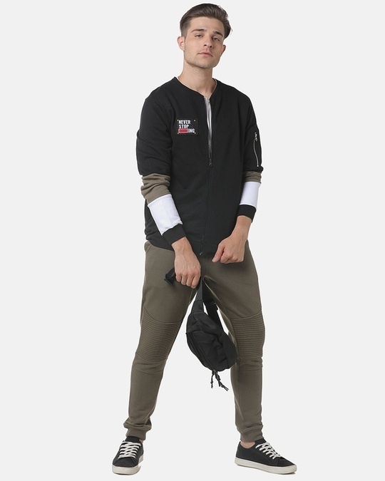 Shop Full Sleeve Solid Men's Casual Zipper Sweatshirt-Full