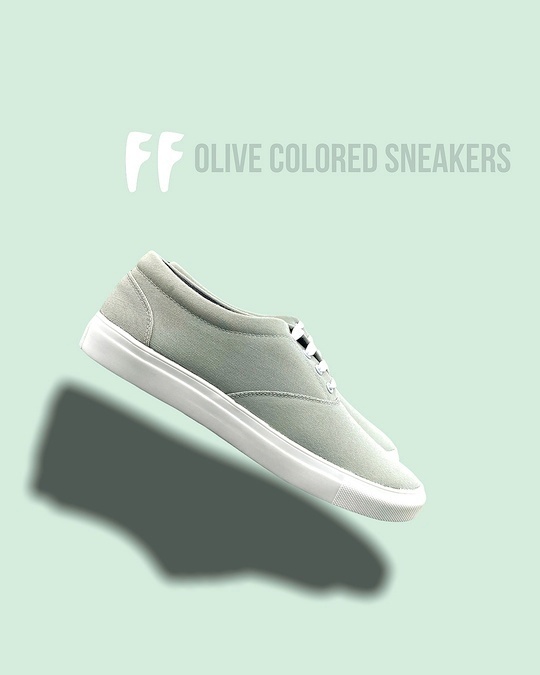 Shop Unisex Green New Skool Sneakers-Back
