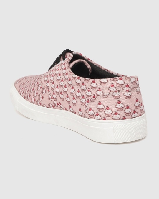 Shop Unisex Pink New Skool Ice Cream Print Sneakers-Design