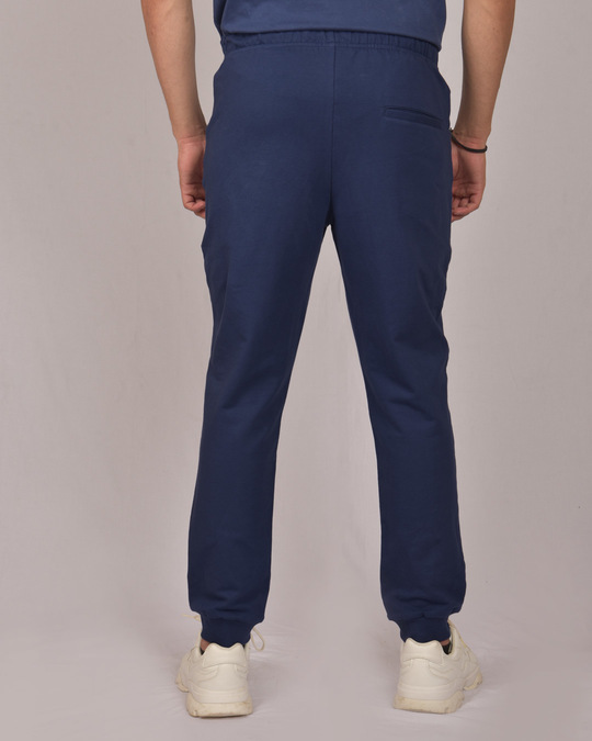Shop Galaxy Blue Round Pocket Joggers Pants-Design