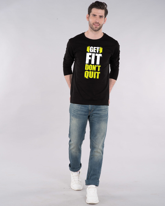 Shop Get Fit Full Sleeve T-Shirt-Design