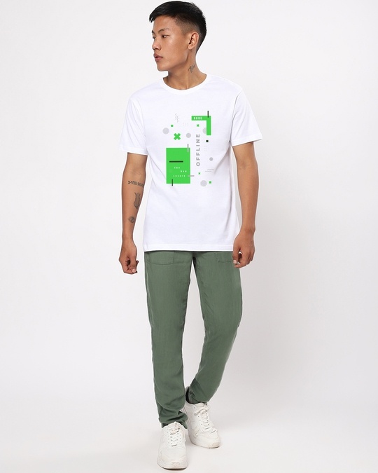 Shop Gone Offline Half Sleeve T-shirt-Design