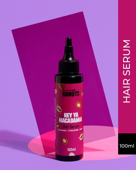 Shop Hey Ya Macadamia Hair Serum By Bewakoof 100ml-Front