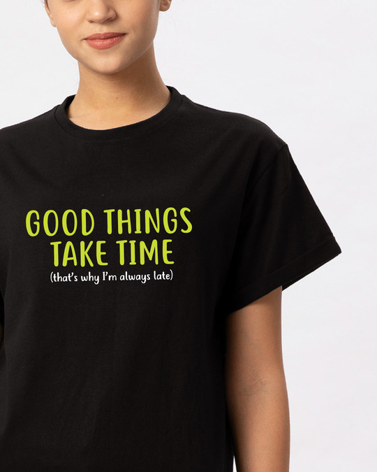 Shop Good Things Boyfriend T-Shirt-Front