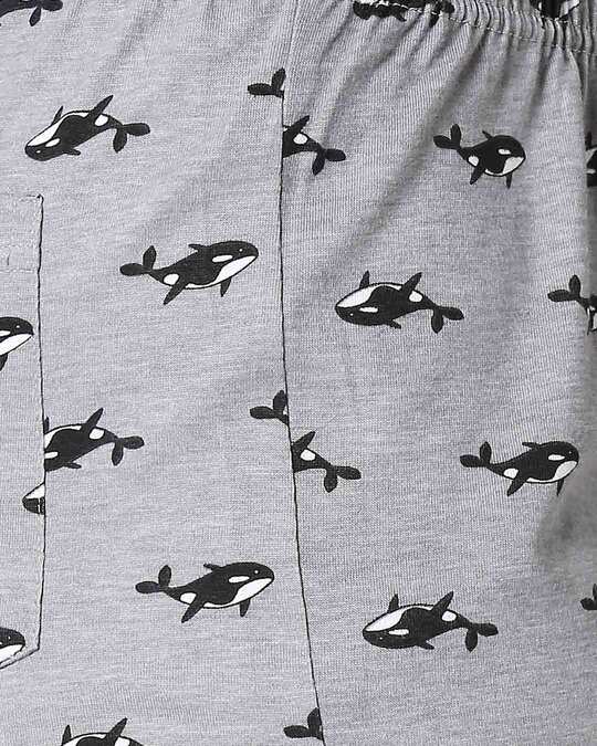 Shop Great Orca Grey Knitted Boxers