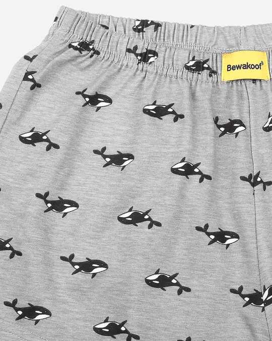 Shop Great Orca Grey Knitted Boxers