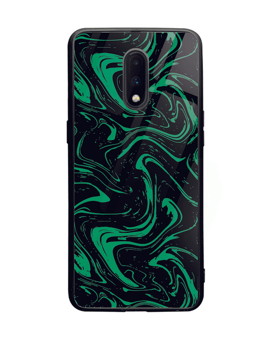 Buy Green Granite Premium Glass Cover for OnePlus 7 Online in India at ...