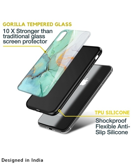 Shop Marble Printed Premium Glass Cover for iPhone X(Shock Proof, Lightweight)-Design