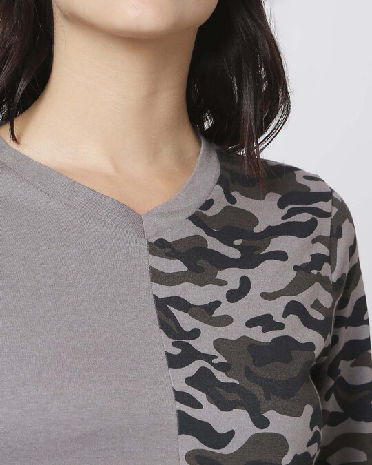 womans camo shirt