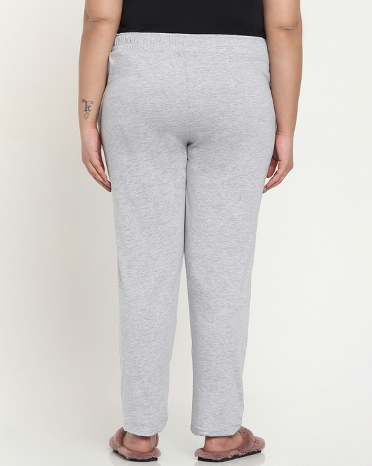 Shop Women's Grey Plus Size Lounge Pyjama-Design