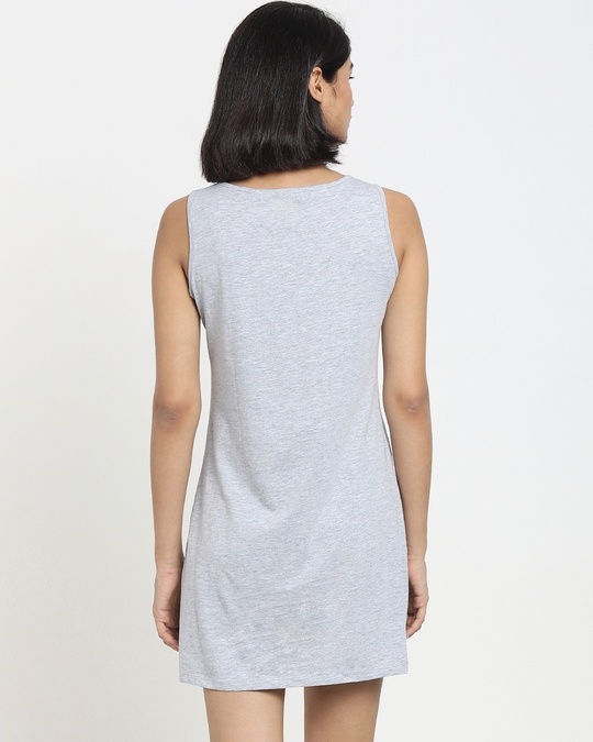 Shop Women's Round Neck Sleeveless Lounge T-shirt Dress-Design