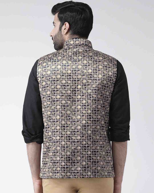 Shop Printed Casual Nehru Jacket-Design