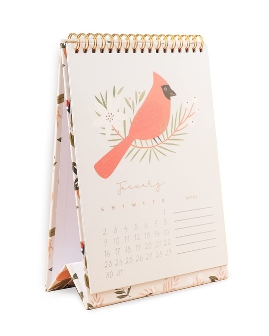 Shop Birds Desk 2022 Calendar-Back