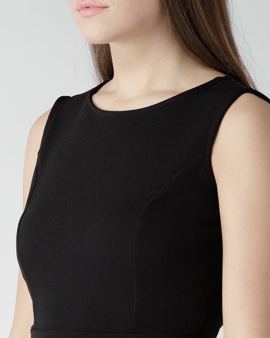 Shop Women's Round Neck Sleeveless Solid Top-Design