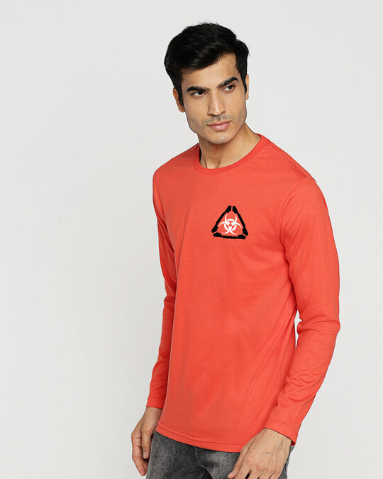 Shop Hazadous Full Sleeve T-Shirt Smoke Red-Design