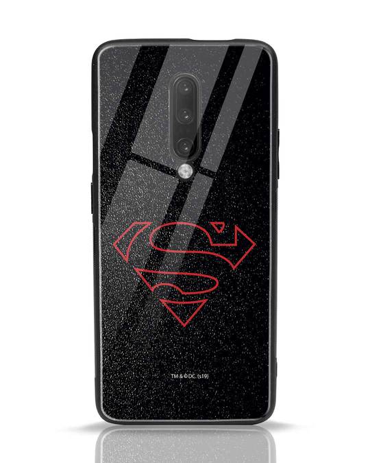 Shop Highlighted Superman OnePlus 7 Pro Glass Mobile Cover-Front