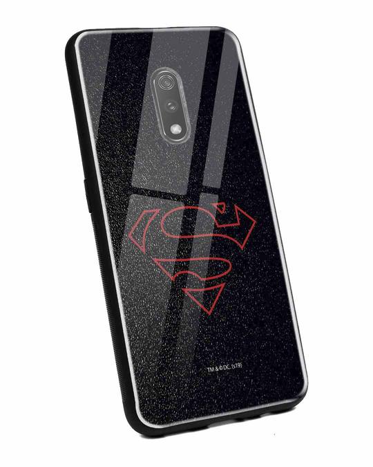 Shop Highlighted Superman Realme X Glass Mobile Cover-Back