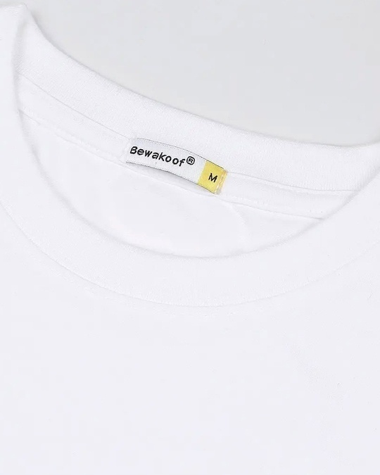 Shop Hindi Sanedo Boyfriend T-Shirt White