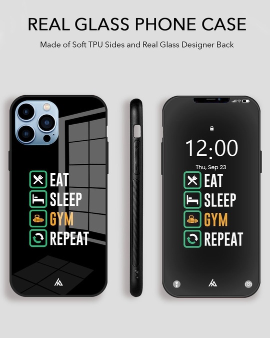 Shop Daily Routine Glass Case For Iphone 12-Design