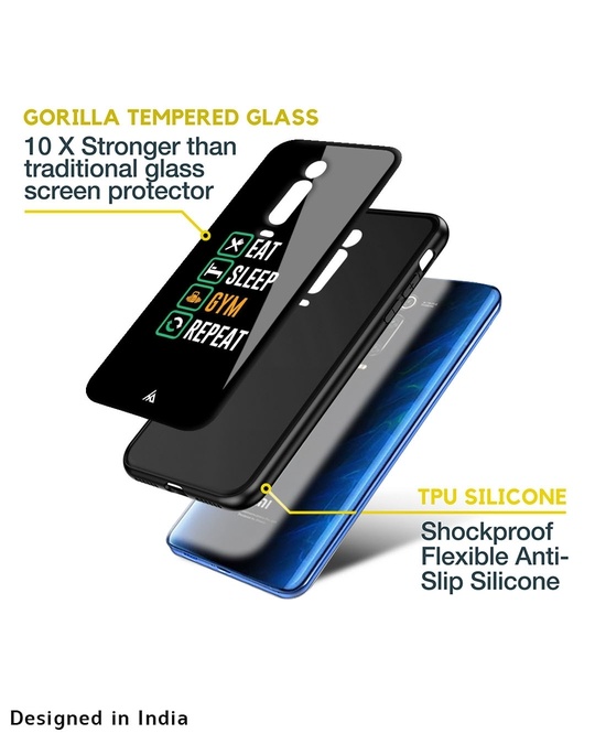 Shop Daily Routine Glass Case For Mi 10i 5g-Back