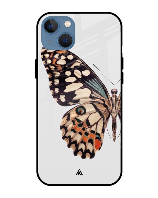 Shop Monarch Butterfly Glass Case For Iphone 13-Front
