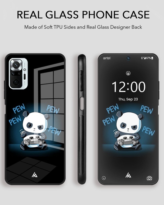 Shop Pew Pew Glass Case For Mi 10i 5g-Design